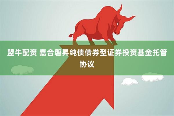 盟牛配资 嘉合磐昇纯债债券型证券投资基金托管协议